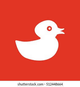 Duck icon. design. Toy and animal, Duck symbol. web. graphic. AI. app. logo. object. flat. image. sign. eps. art. picture - stock vector