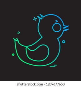 Duck icon design vector