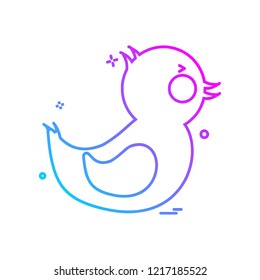 Duck icon design vector