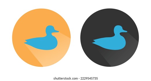 Duck icon, Duckling icon, Children's rubber toy icon, Bird, Bath Duck, camping icon, Duck logo Colorful vector icons