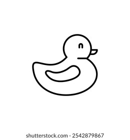 Duck icon. filled and line stroke icons