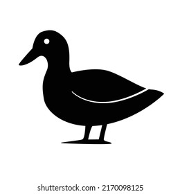 Duck icon, duck flat illustration, suitable for web design, logo, sign