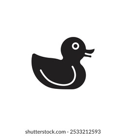 Icono de pato Ilustración de línea plana