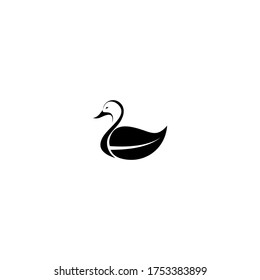 Duck icon. Flat style trend modern logotype design vector illustration.