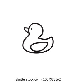 Duck icon, graphic, symbol, logo, Vector.