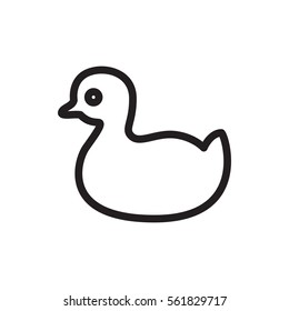 duck icon illustration isolated vector sign symbol