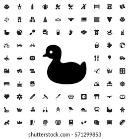 duck icon illustration isolated vector sign symbol