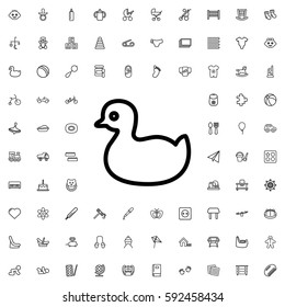 duck icon illustration isolated vector sign symbol. Baby icons vector set.