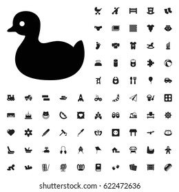 Duck icon illustration isolated vector sign symbol. baby icons vector set. on white background