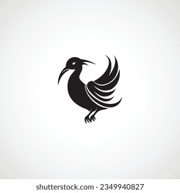 Duck icon illustration logo design	