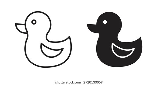 Entensymbol, dünne Linie, Vektor, Web-Design-Zeichen,