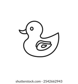 Duck icon isolated on white background