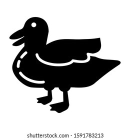 duck icon isolated sign symbol vector illustration - high quality black style vector icons
