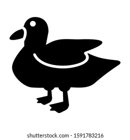 duck icon isolated sign symbol vector illustration - high quality black style vector icons
