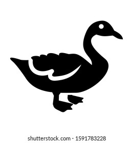 duck icon isolated sign symbol vector illustration - high quality black style vector icons
