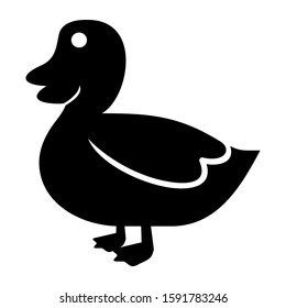 duck icon isolated sign symbol vector illustration - high quality black style vector icons

