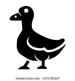 duck icon isolated sign symbol vector illustration - high quality black style vector icons
