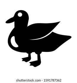 duck icon isolated sign symbol vector illustration - high quality black style vector icons
