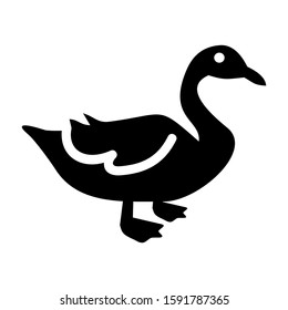 duck icon isolated sign symbol vector illustration - high quality black style vector icons
