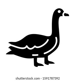 duck icon isolated sign symbol vector illustration - high quality black style vector icons
