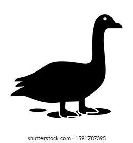 duck icon isolated sign symbol vector illustration - high quality black style vector icons
