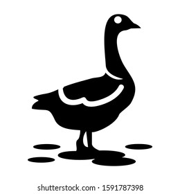 duck icon isolated sign symbol vector illustration - high quality black style vector icons
