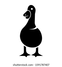 duck icon isolated sign symbol vector illustration - high quality black style vector icons
