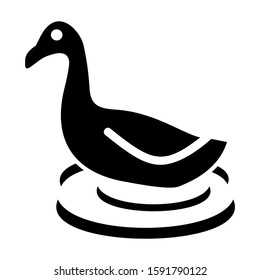 duck icon isolated sign symbol vector illustration - high quality black style vector icons
