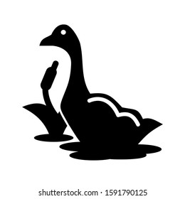 duck icon isolated sign symbol vector illustration - high quality black style vector icons
