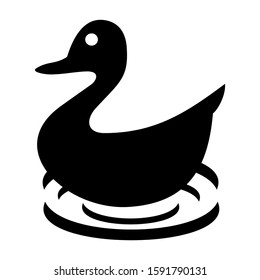 duck icon isolated sign symbol vector illustration - high quality black style vector icons
