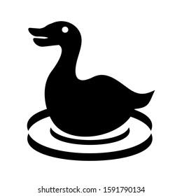duck icon isolated sign symbol vector illustration - high quality black style vector icons

