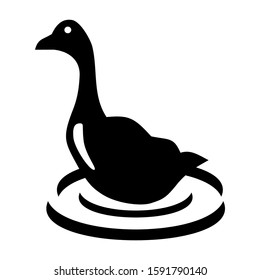 duck icon isolated sign symbol vector illustration - high quality black style vector icons
