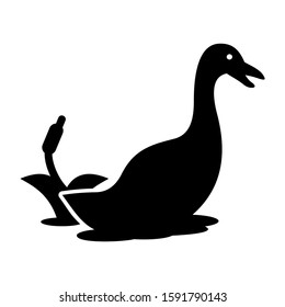 duck icon isolated sign symbol vector illustration - high quality black style vector icons

