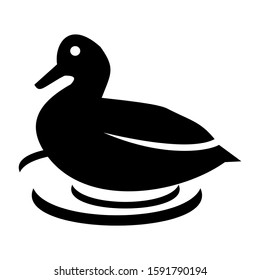 duck icon isolated sign symbol vector illustration - high quality black style vector icons
