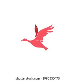 Duck icon logo design concept template illustration vector