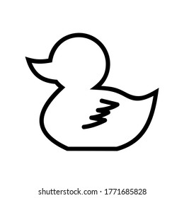 duck icon or logo isolated sign symbol vector illustration - high quality black style vector icons
