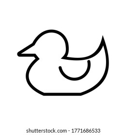 duck icon or logo isolated sign symbol vector illustration - high quality black style vector icons
