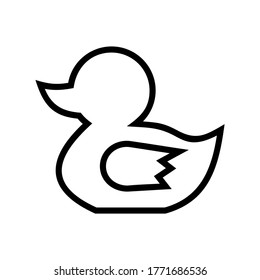 duck icon or logo isolated sign symbol vector illustration - high quality black style vector icons
