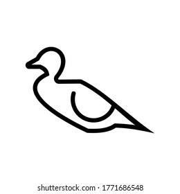 duck icon or logo isolated sign symbol vector illustration - high quality black style vector icons
