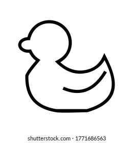 duck icon or logo isolated sign symbol vector illustration - high quality black style vector icons
