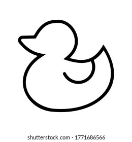 duck icon or logo isolated sign symbol vector illustration - high quality black style vector icons
