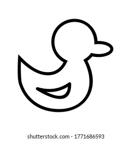 duck icon or logo isolated sign symbol vector illustration - high quality black style vector icons
