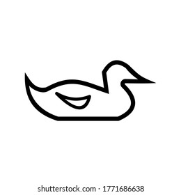 duck icon or logo isolated sign symbol vector illustration - high quality black style vector icons
