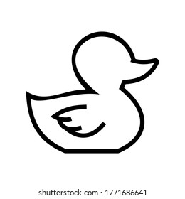 duck icon or logo isolated sign symbol vector illustration - high quality black style vector icons
