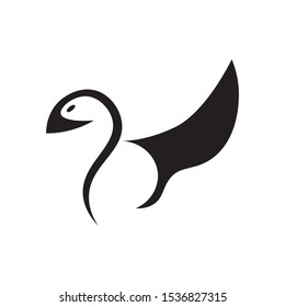duck icon logo vector design
