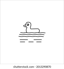 duck icon on white background