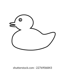 Duck icon on white background.