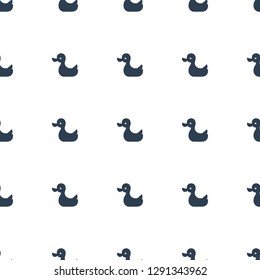 duck icon pattern seamless white background. Editable filled duck icon. duck icon pattern for web and mobile.