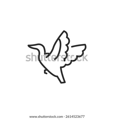 Duck icon. Represents a duck, commonly found in water-rich environments and known for its distinctive quacking. Used in contexts related to wildlife, nature, agriculture. Vector illustration 