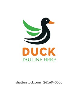 Duck icon set logo vector 